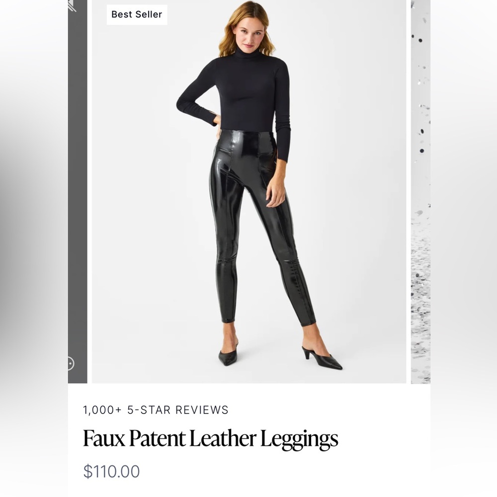 Spanx Faux Leather Leggings Size Small. New without tags.